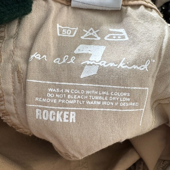 7 For All Mankind Rocker Jeans 26 Ultra Low Rise Bootcut Flare Y2K Made in USA - Picture 12 of 15